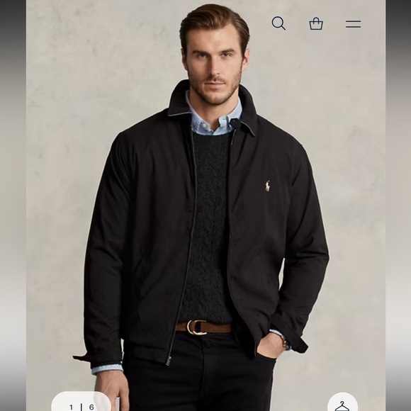 RALPH LAUREN- Bi-Swing Jacket in black - Picture 1 of 7